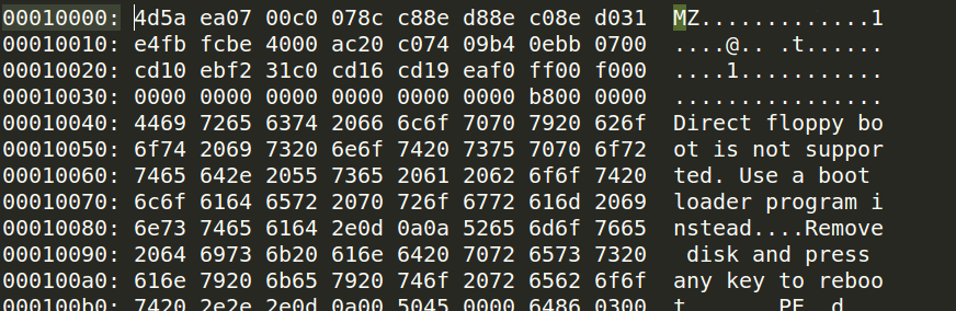 kernel first address